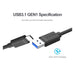 Unitek 1M Usb 3.1 Usb-C Male To Usb-A Male Cable. Reversible Usb-C-Folders