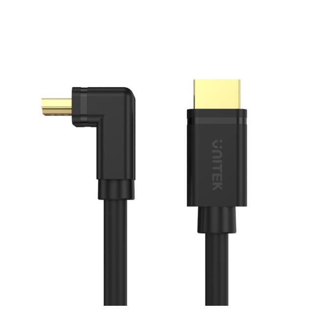 Unitek 3M 4K Hdmi 2.0 Right Angle Cable With 90 Degree Elbow.-Folders