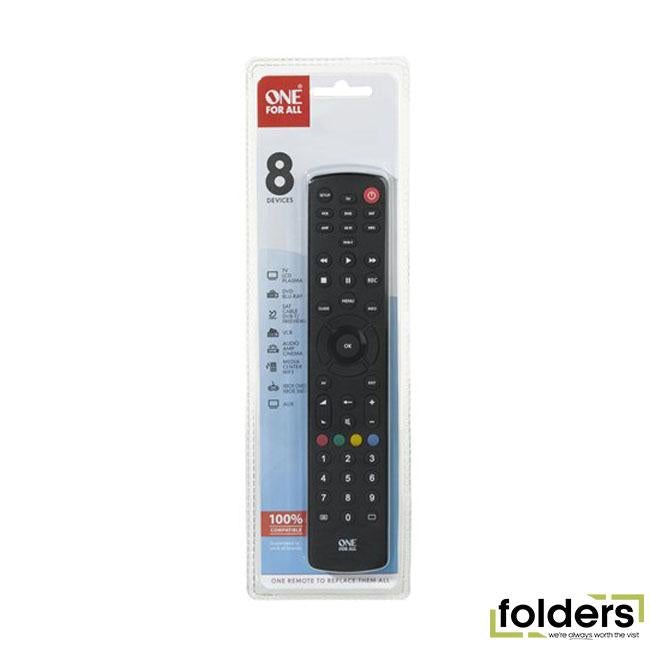 Universal 8 device remote control - Folders