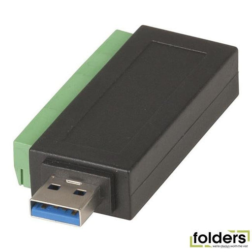 Usb 3.0 type-a plug to 10-way screw terminal header adaptor - Folders