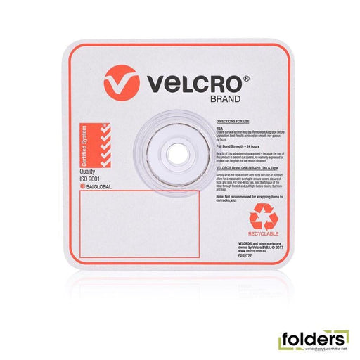 VELCRO One-Wrap 19mm x 200mm Pre-sized Ties. 100 Ties per Roll. - Folders