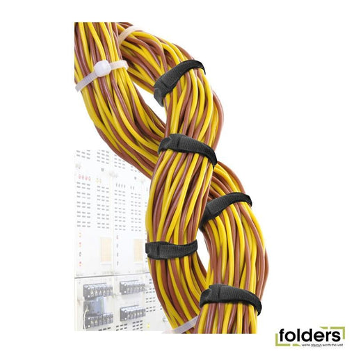 VELCRO One-Wrap 19mm x 200mm Pre-sized Ties. 900 Ties per Roll. - Folders