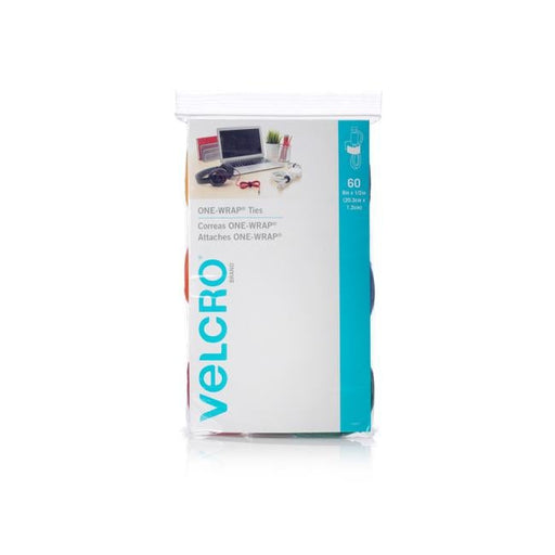 Velcro One-Wrap 203Mm X 12M Multicolour Pre-Cut Cable Ties.-Folders