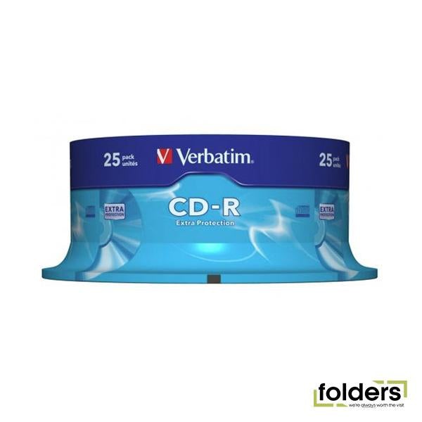 Verbatim CD-R 52x 25 Pack on Spindle - Folders