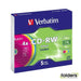 Verbatim CD-RW 2x-4x Multi-Colour 5 Pack with Slim Cases - Folders