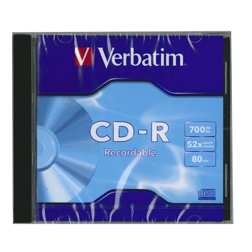 Verbatim Datalife (P-Cyanine) 80min/700MB CD-R Jewel Case Singles 52x - Folders