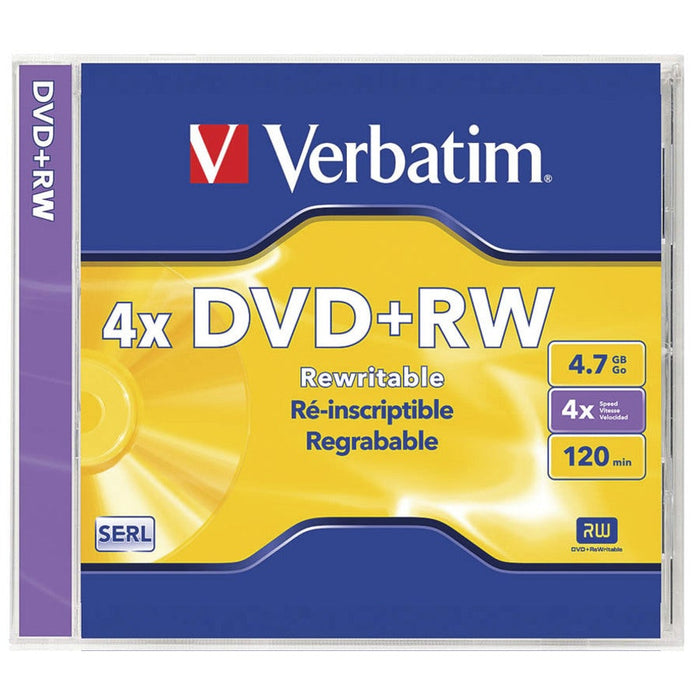 Verbatim DataLifePlus (SERL) DVD+RW 4.7 GB Jewel Case Singles 4x - Folders