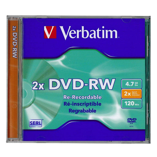 Verbatim DatalifePlus (SERL) DVD-RW 4.7GB Jewel Case Singles 2x - Folders