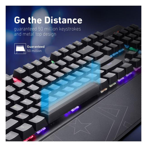 Vertux Pro Gamer Mechanical Gaming Keyboard With Rgb Led Backlight.-Folders
