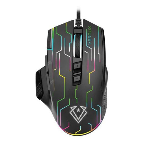 Vertux Stellar Tracking 9 Button Wired Gaming Mouse With-Folders
