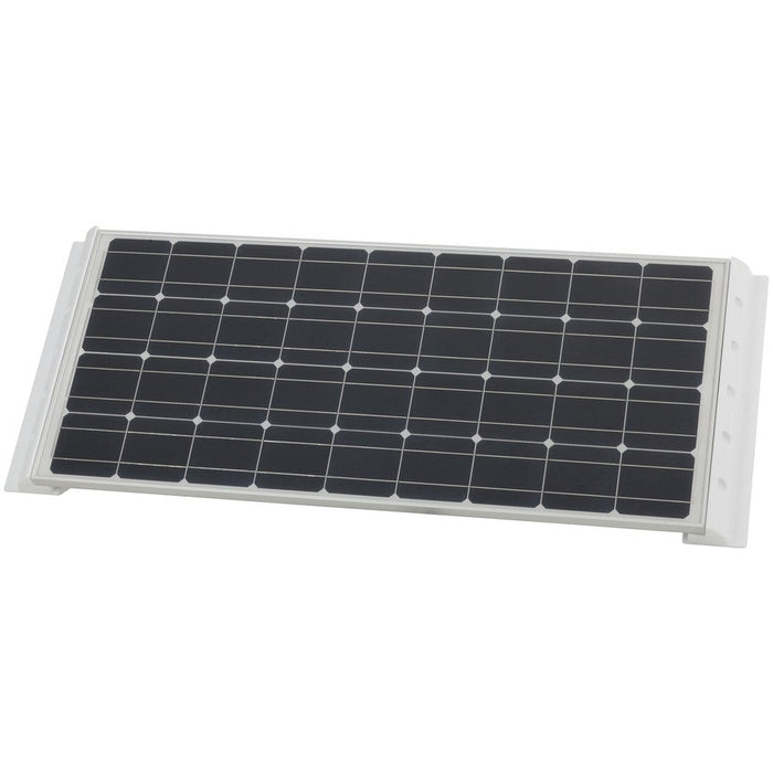 White ABS Solar Panel Spoiler Mounting Brackets - Pair - Folders