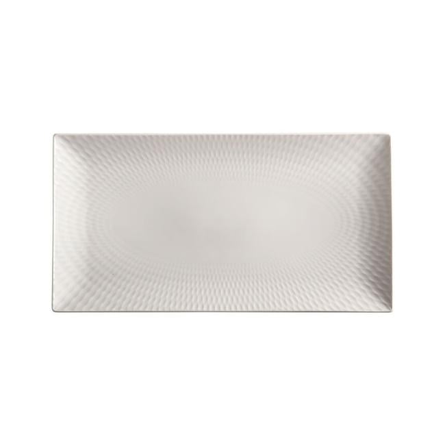 White Basics Diamonds Rectangular Platter 35x19cm Gift Boxed-Folders