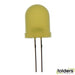 Yellow 10mm led 210mcd round diffused - Folders