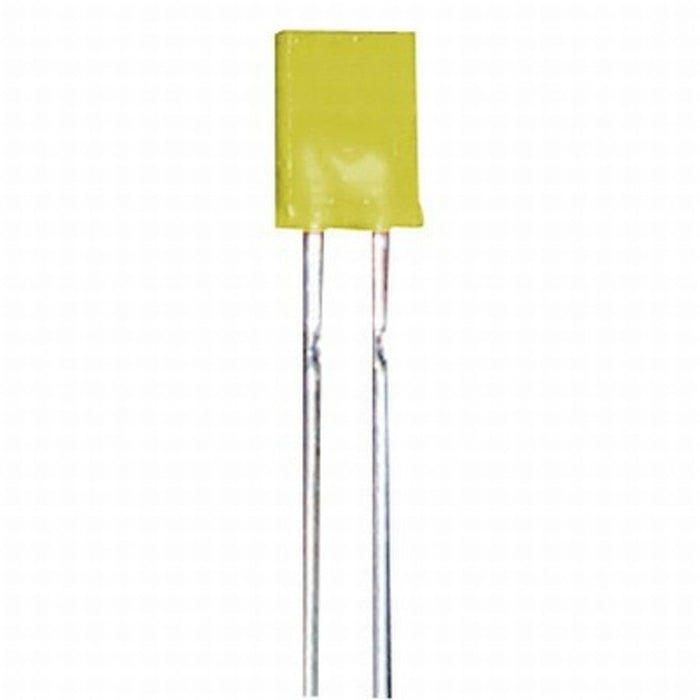 Yellow 5x2mm LED 10mcd Rectangular Diffused - Folders