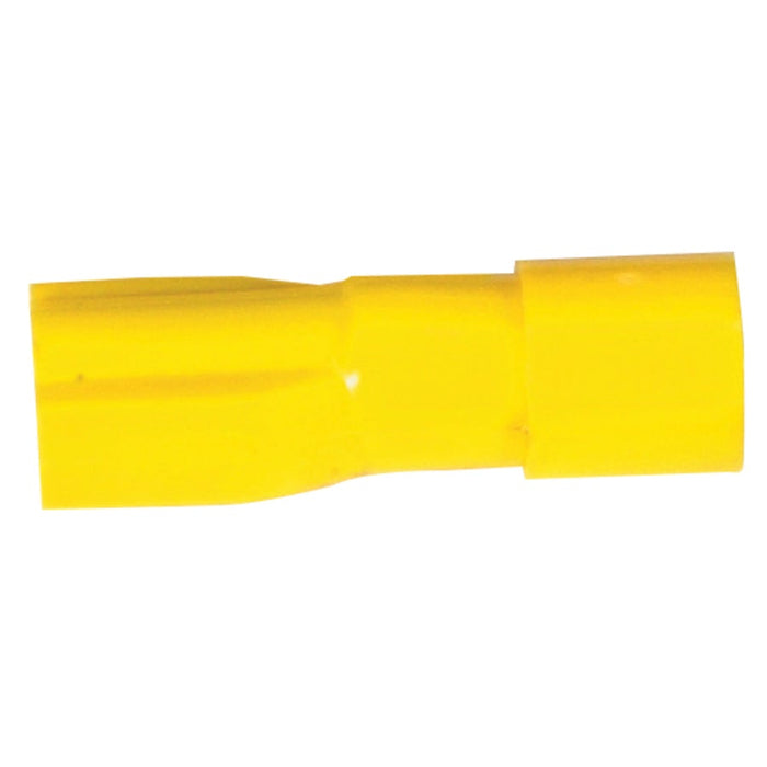 Yellow Fully Insulated Female Spade - Pack 50 - Folders